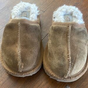 UGG Chestnut Suede Slippers